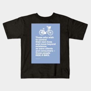 Bicycle Philosophy Design 001 - Wolfgang Sachs Kids T-Shirt